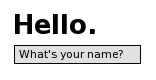 enter your name box screenshot