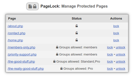 pagelock page