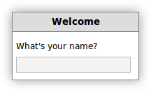 enter your name box screenshot